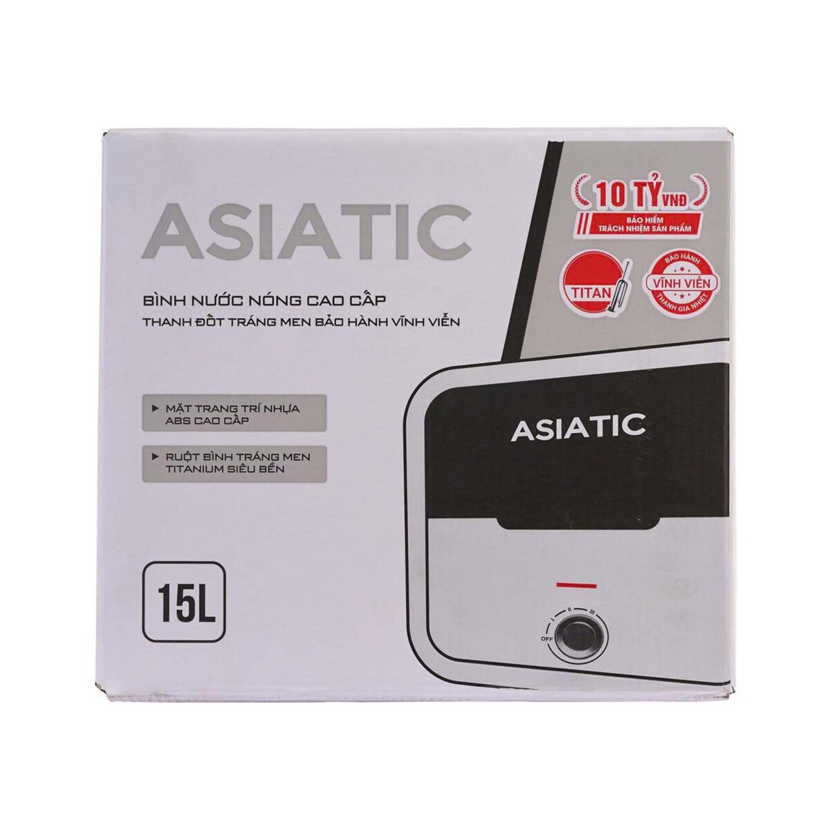 Bình nóng lạnh ASIATIC AV15SU 15L Vuông - Ảnh 2
