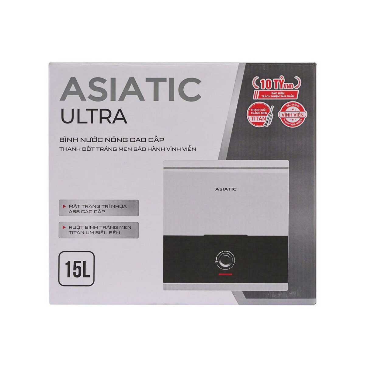 Bình nóng lạnh ASIATIC AV15UT 15L Vuông - Ảnh 2