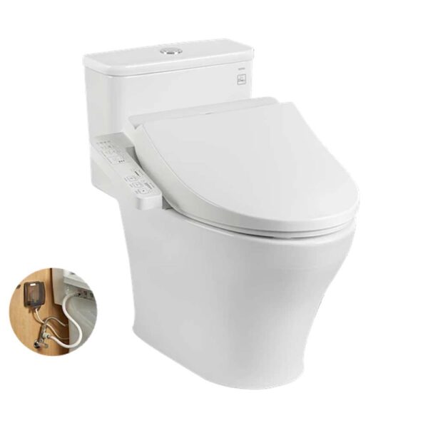 Bồn cầu thông minh TOTO MS857DW18 nắp rửa điện tử TCF23710AAA