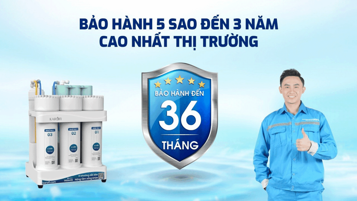 Bảo-hành-36-tháng-máy-lọc-nước-Karofi-KAQ-U05-PRO