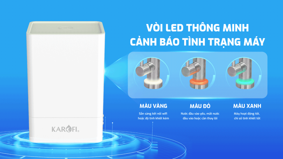 Vòi-led-cảnh-báo-thông-minh-Máy-lọc-nước-Karofi-KAQ-U98