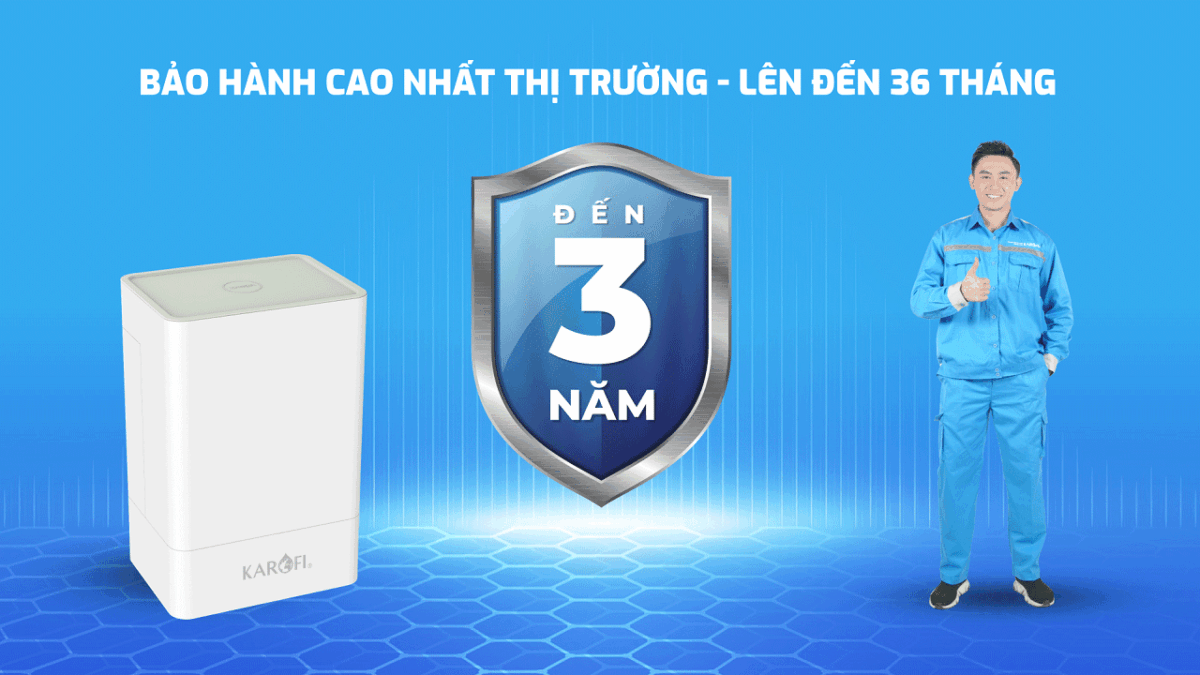 bảo-hành-36-tháng-máy-lọc-nước-Karofi-KAQ-U65