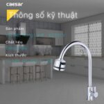 Vòi rửa bát CAESAR K035CV nước lạnh - Ảnh 2