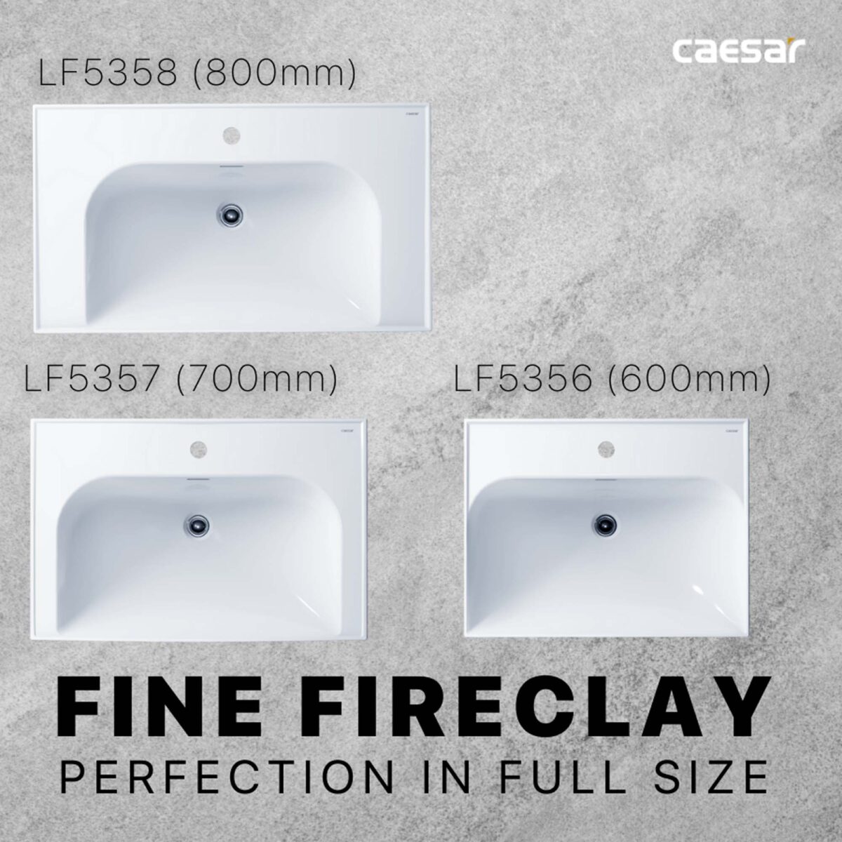 Chậu lavabo đặt bàn CAESAR LF5357 - Ảnh 4
