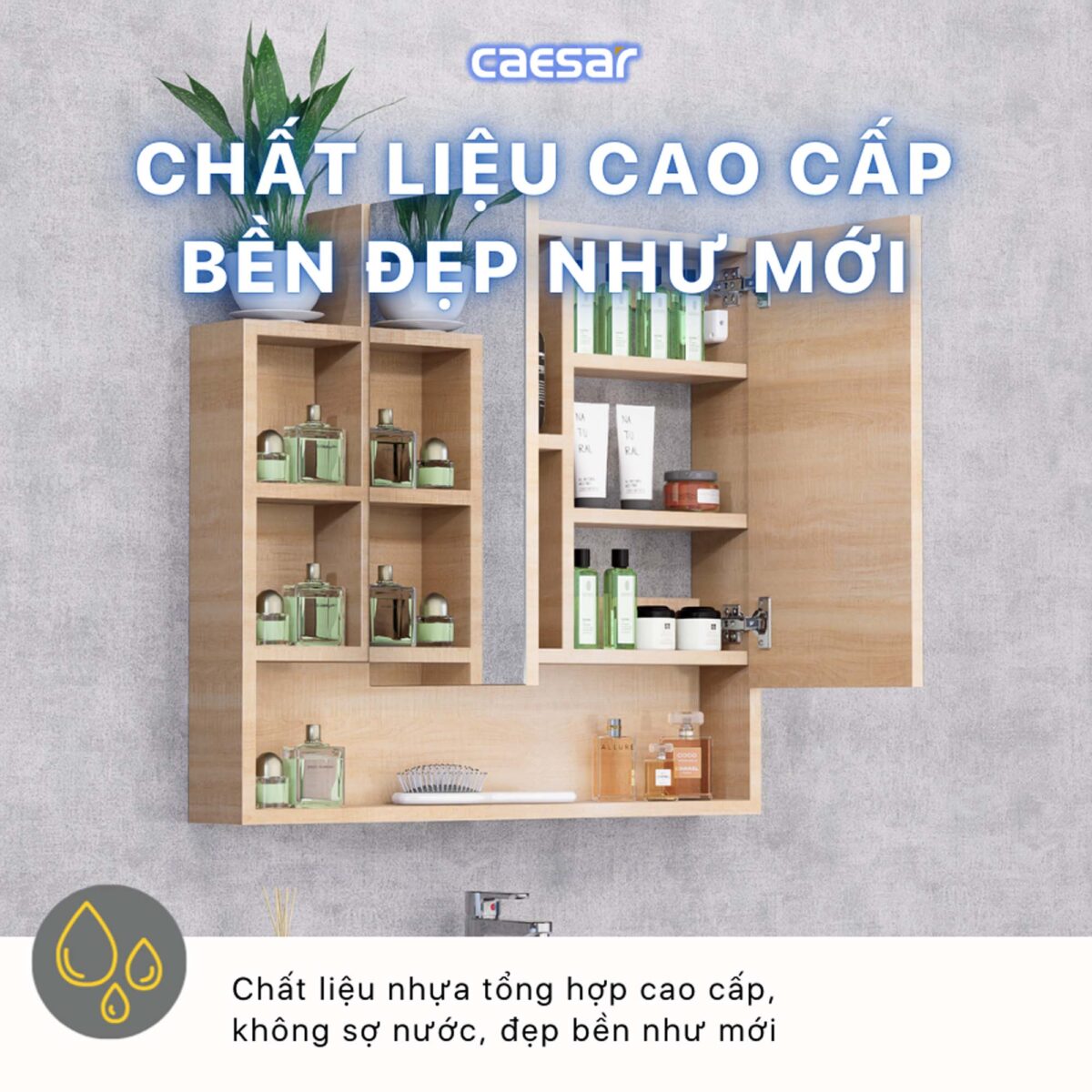 Tủ gương CAESAR EM0180W7V - Ảnh 8