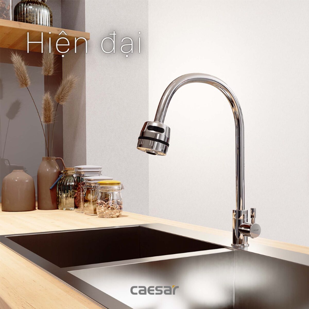 Vòi rửa bát CAESAR K035CV nước lạnh - Ảnh 9