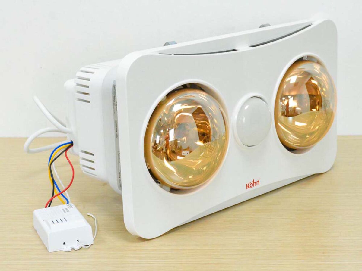 Đèn sưởi KOHN BK02G BK02GR âm trần 2 bóng - Ảnh 5