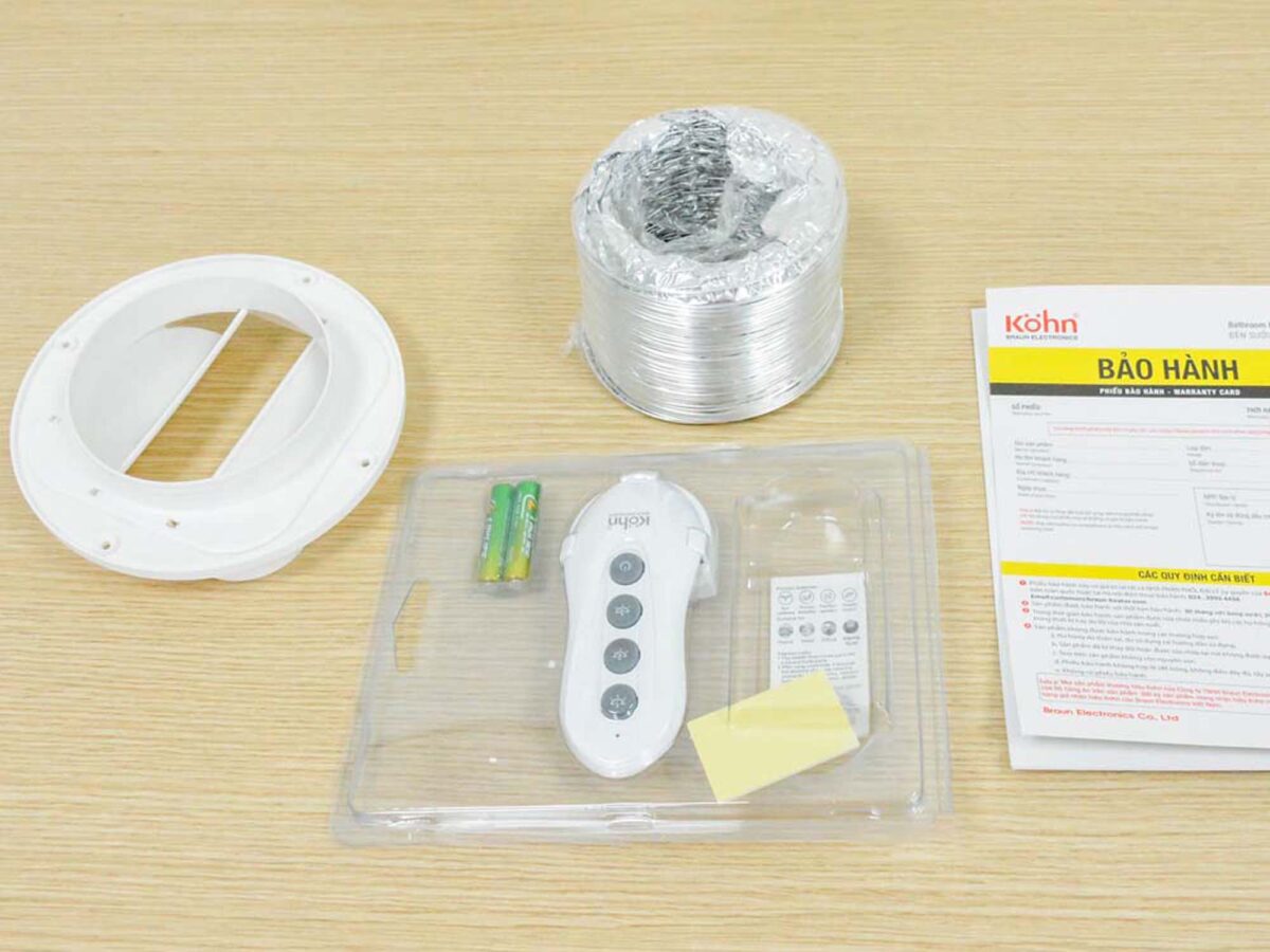 Đèn sưởi KOHN BK02G BK02GR âm trần 2 bóng - Ảnh 6
