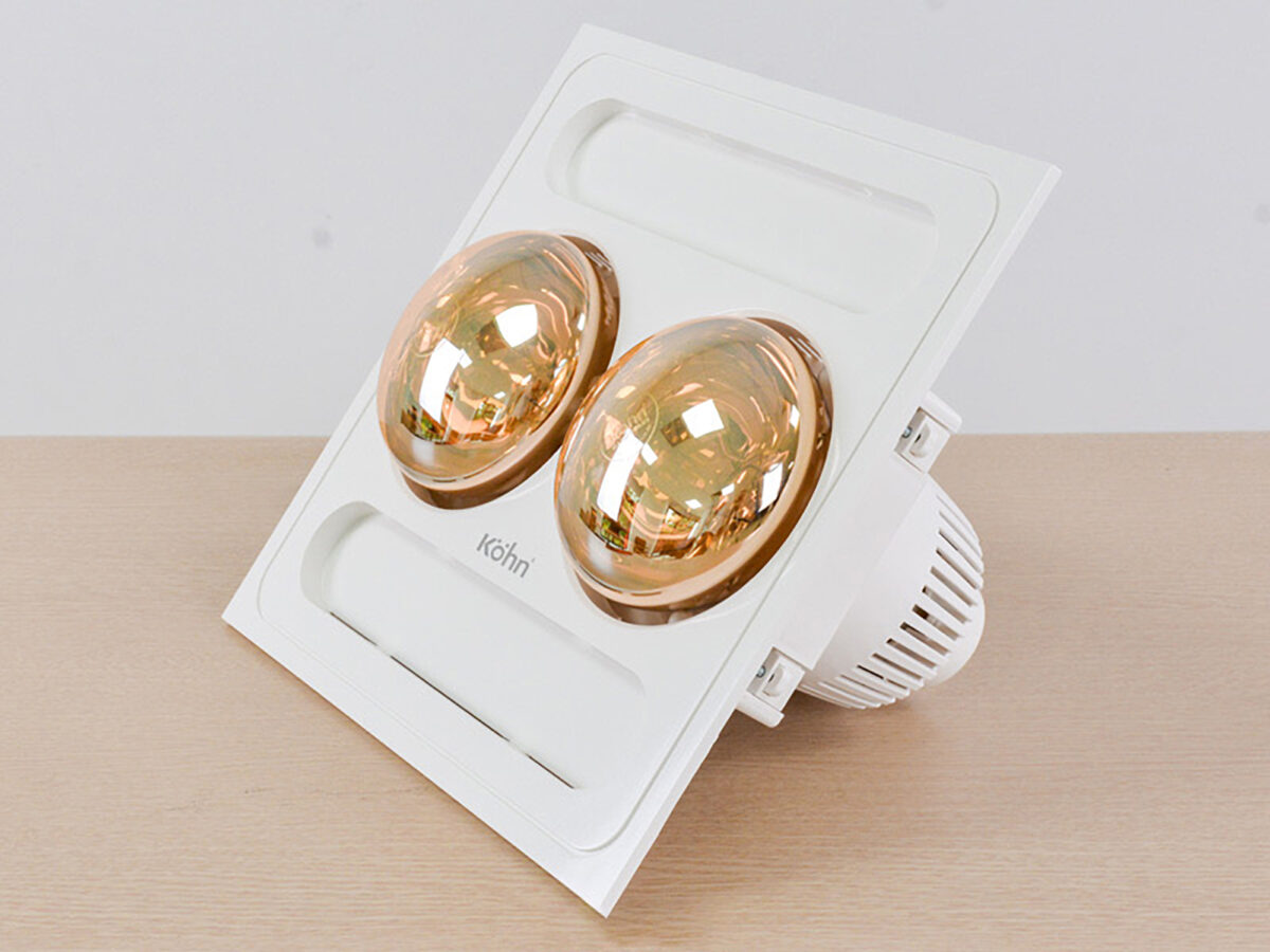 Đèn sưởi KOHN BK03G BK03GR âm trần 2 bóng - Ảnh 7