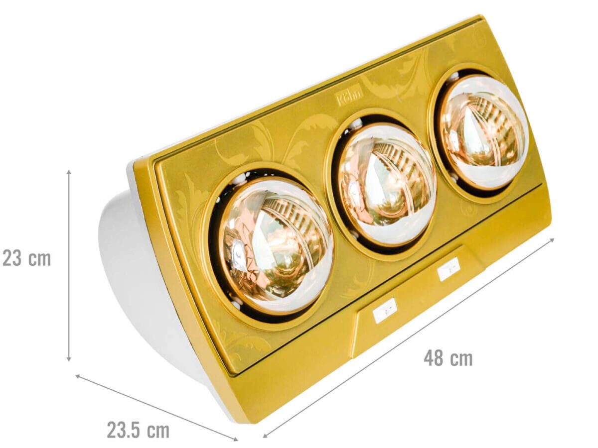 Đèn sưởi KOHN KP03G treo tường 3 bóng - Ảnh 2