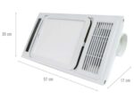 Quạt sưởi nhà tắm KOHN PT02G âm trần đa năng - Ảnh 2