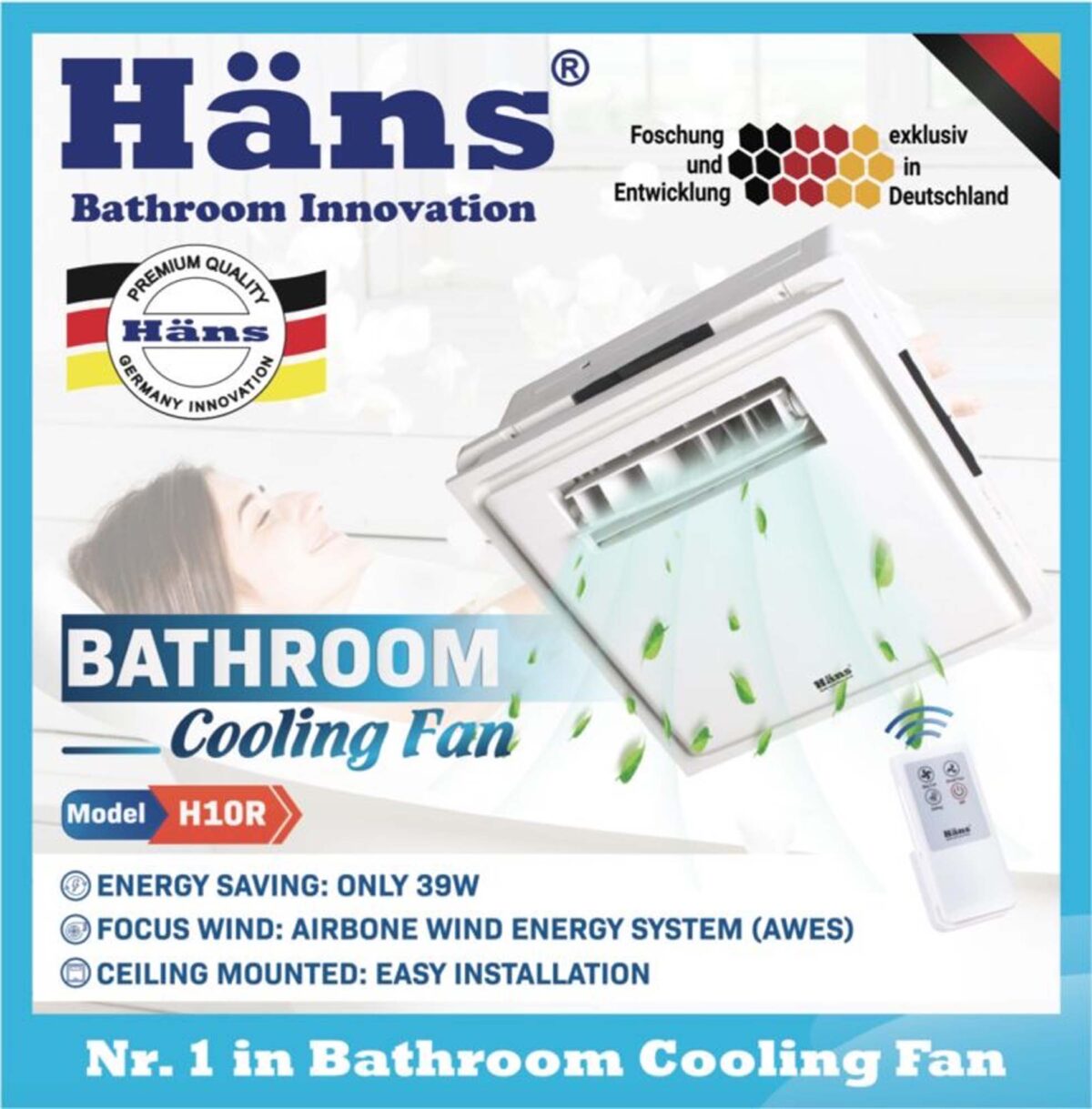 Quạt thông gió HANS H10R - Ảnh 3