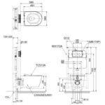 Bồn cầu treo tường TOTO CW542ME5UNW1 WH172A TC513A MB175M#SS nắp êm - Ảnh 2