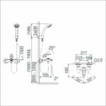 Vòi sen tắm VIGLACERA VG507 nóng lạnh - Ảnh 2