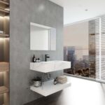 Bộ bàn đá lavabo VIGLACERA NY51-9GP01 2 tầng - Ảnh 2