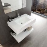 Bộ bàn đá lavabo VIGLACERA NY51-9GP01 2 tầng - Ảnh 3