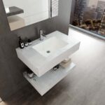 Bộ bàn đá lavabo VIGLACERA US8-9GP01 2 tầng - Ảnh 4