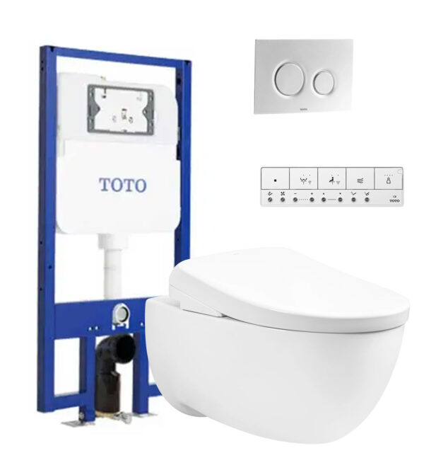 Bồn cầu thông minh TOTO CW812REA TCF47360GAA WH172AAT TCA546 MB174P#SS nắp rửa điện tử