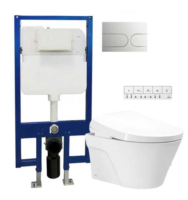 Bồn cầu thông minh TOTO CW822RA WH172A TCF47360GAA MB175M#SS nắp rửa điện tử