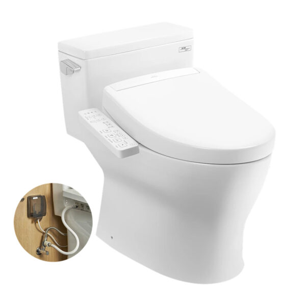 Bồn cầu thông minh TOTO MS188VKW24 T53P100VR nắp rửa điện tử TCF33461GAA