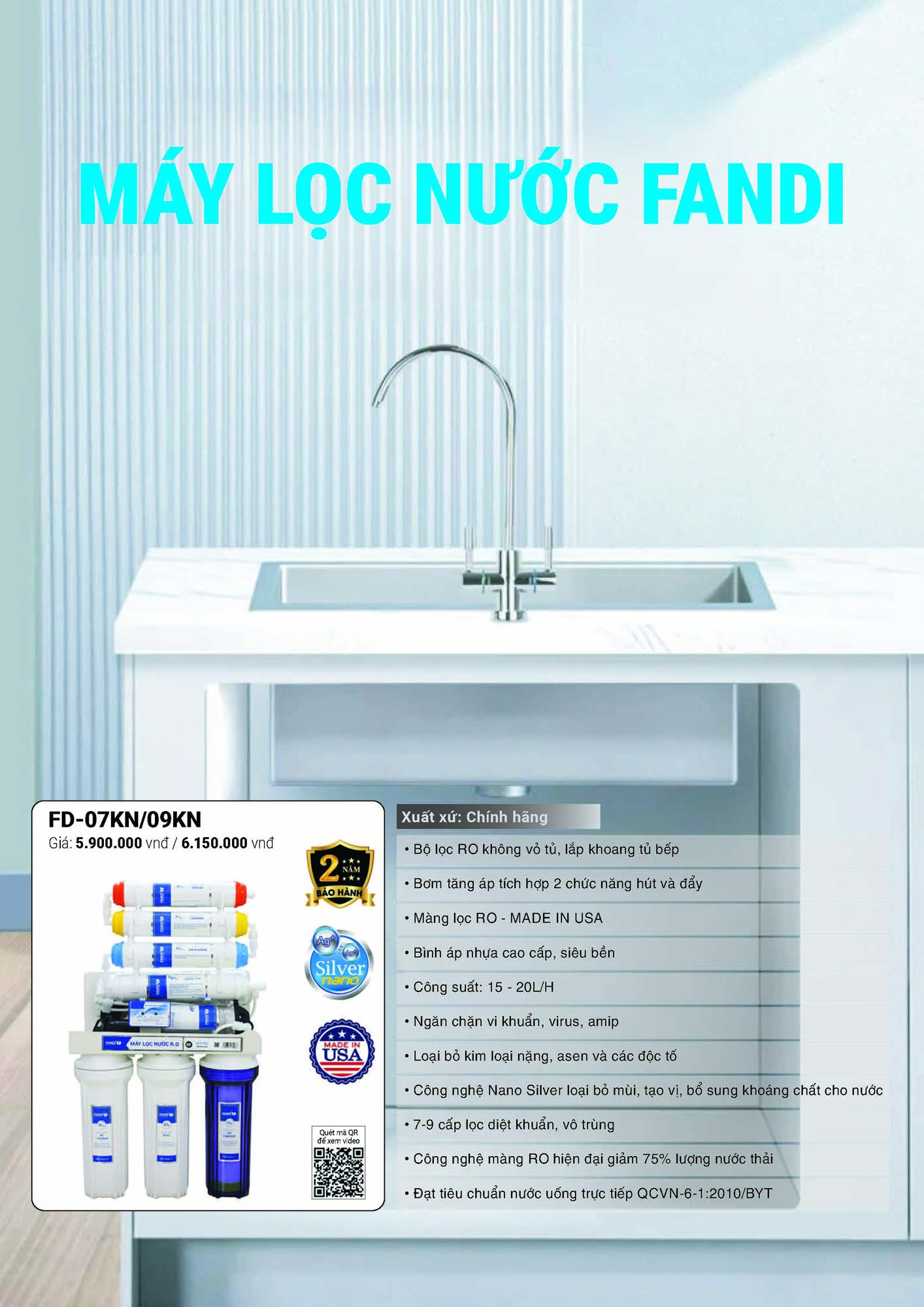 Catalogue FANDI 2026 – Bảng giá thiết bị nhà bếp 61 CATALOGUE FANDI 2026 Page 60