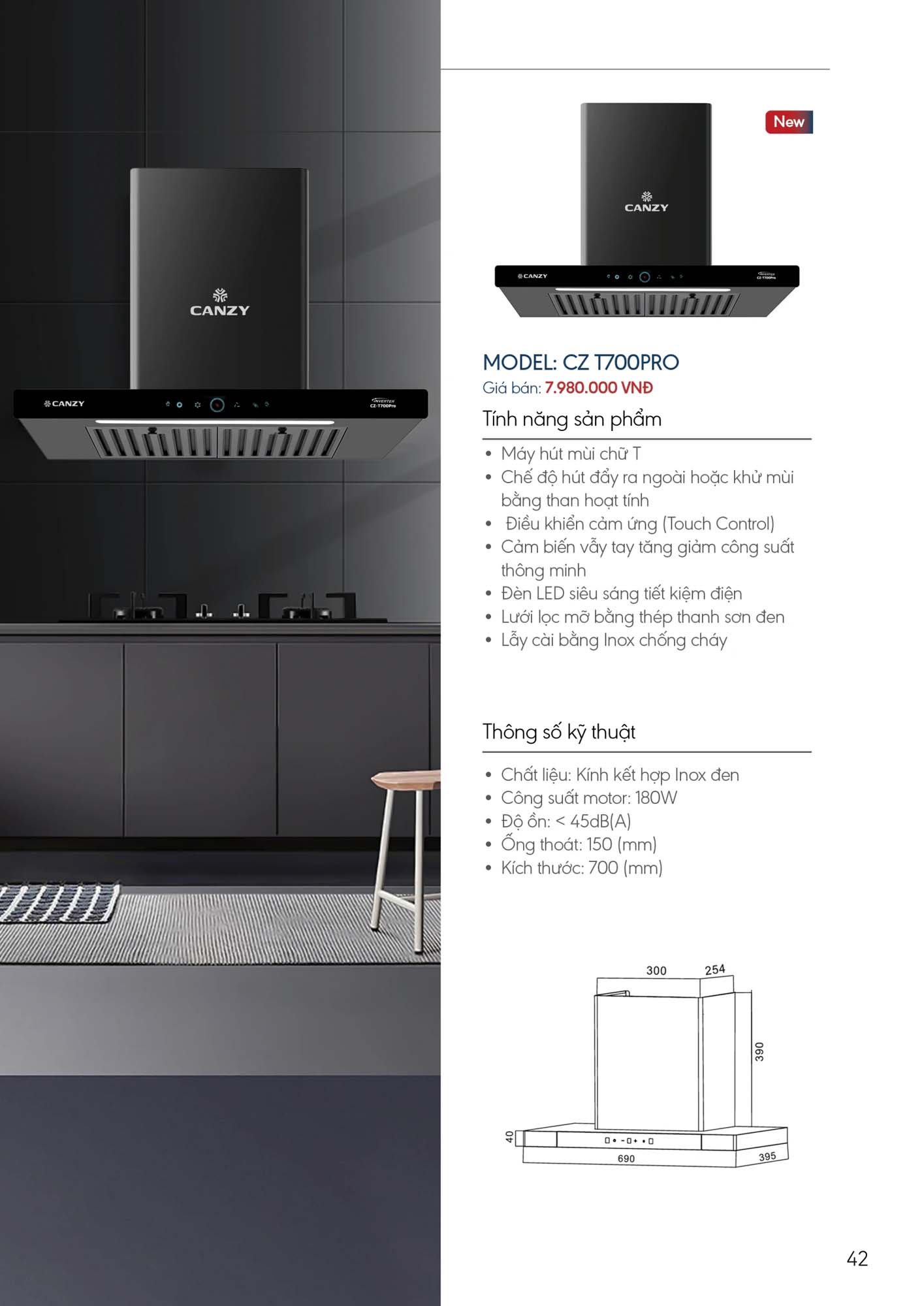 Catalogue CANZY 2026 - Bảng giá thiết bị nhà bếp 42 Catalogue CANZY 2026 41