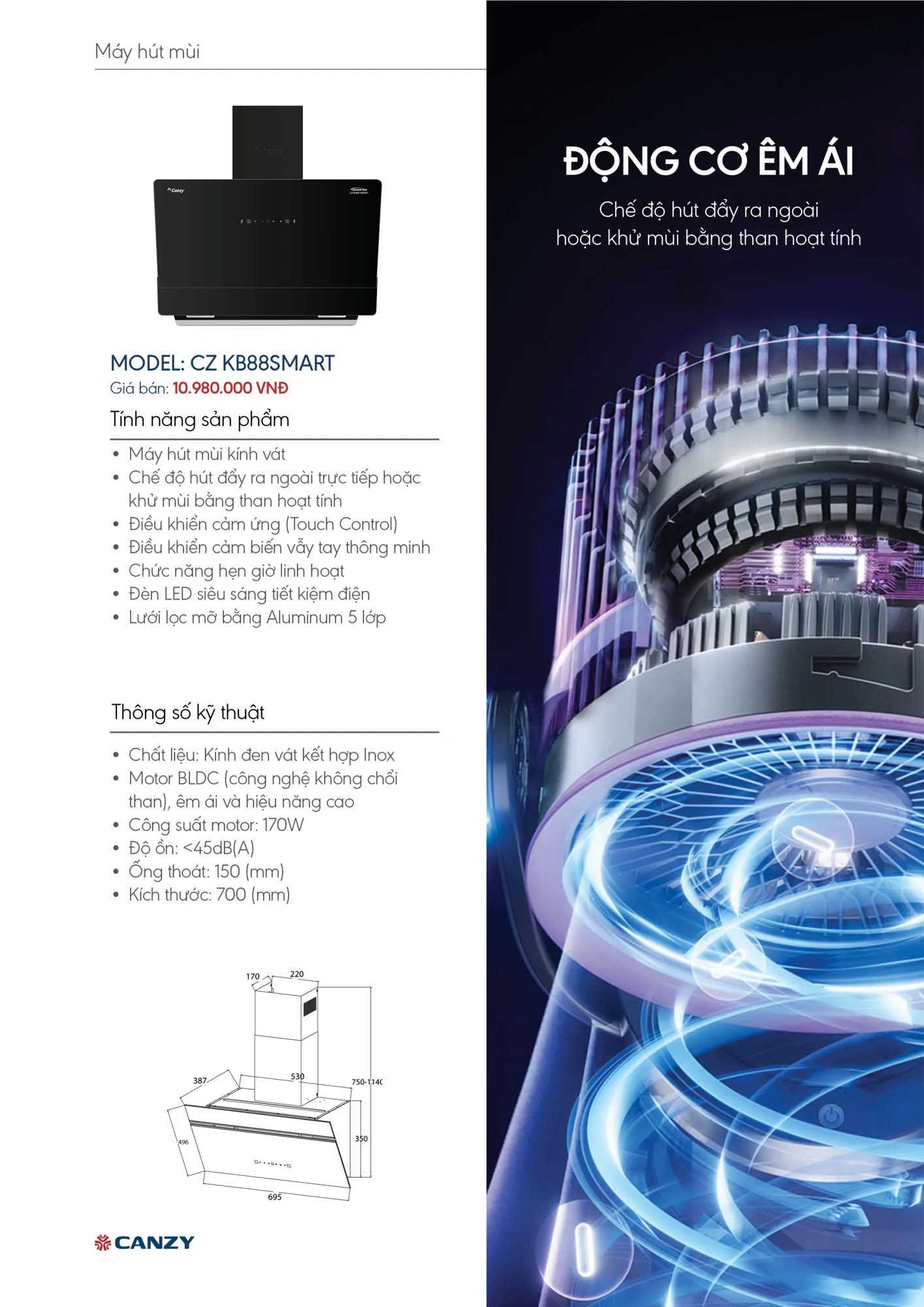 Catalogue CANZY 2026 - Bảng giá thiết bị nhà bếp 45 Catalogue CANZY 2026 44