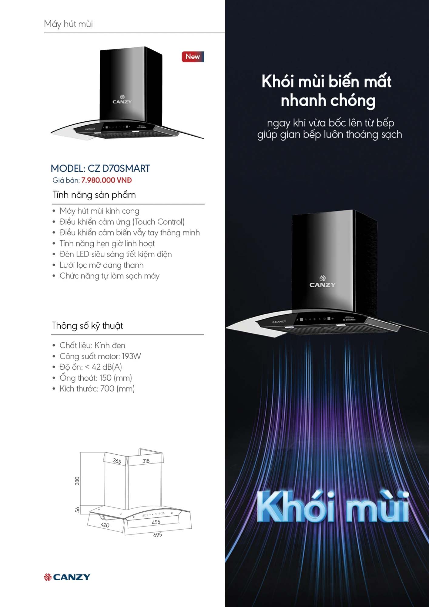 Catalogue CANZY 2026 - Bảng giá thiết bị nhà bếp 48 Catalogue CANZY 2026 47