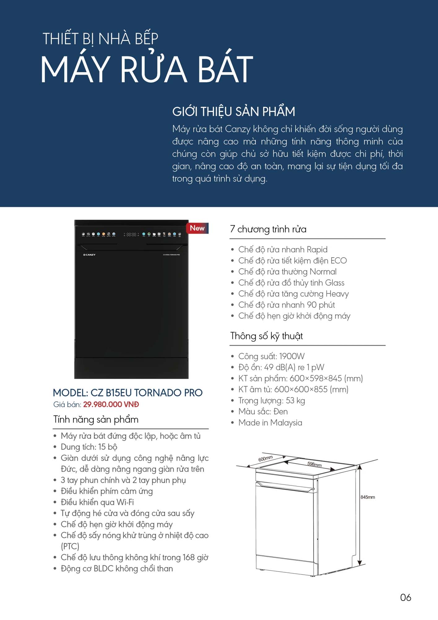 Catalogue CANZY 2026 - Bảng giá thiết bị nhà bếp 6 Catalogue CANZY 2026 5