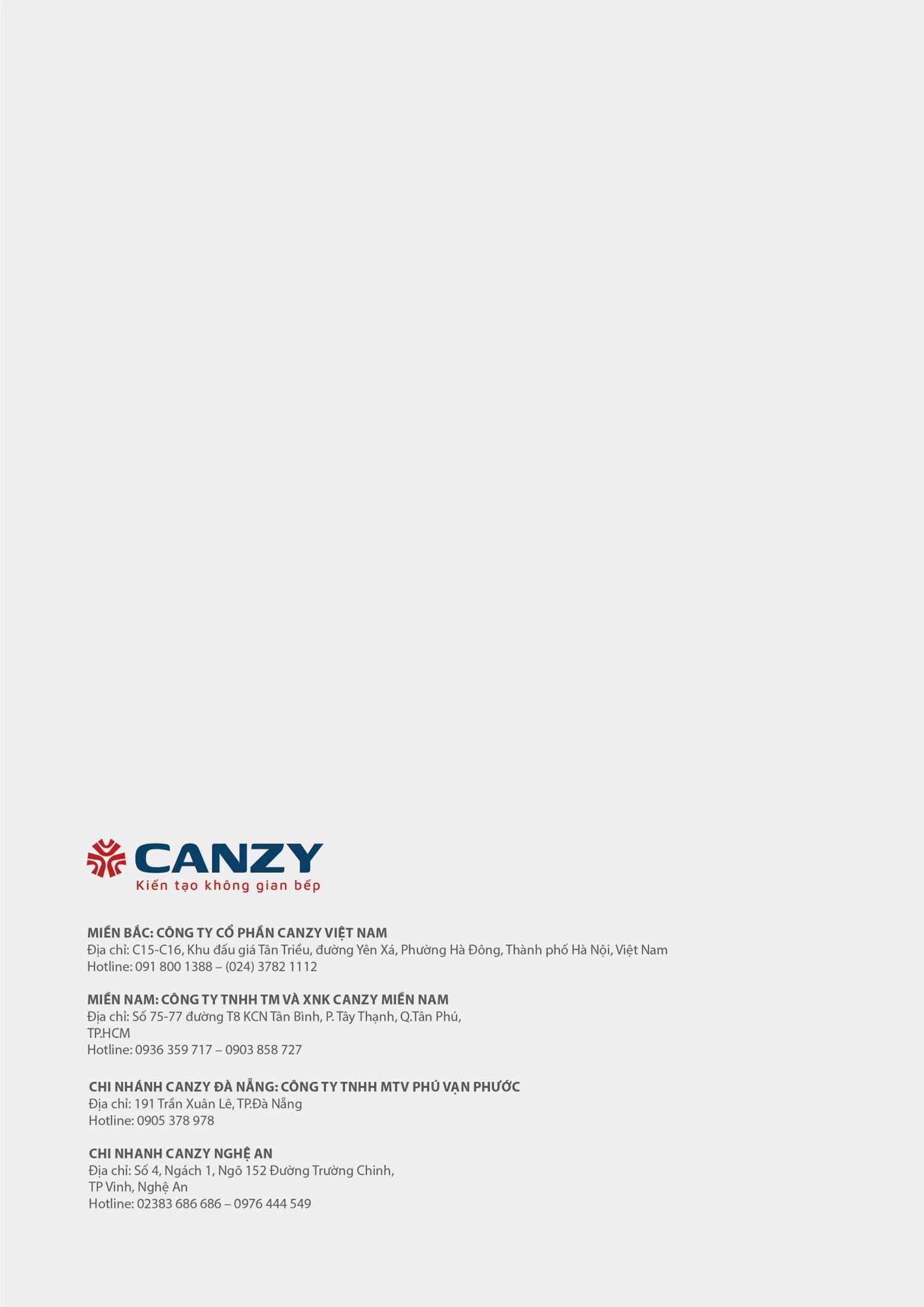 Catalogue CANZY 2026 - Bảng giá thiết bị nhà bếp 67 Catalogue CANZY 2026 66