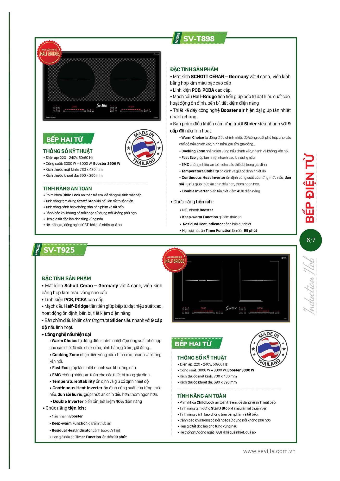 Catalogue SEVILLA 2026 - Bảng giá Thiết bị nhà bếp 8 Catalogue SEVILLA 2026 Bang gia Thiet bi nha bep Page 007