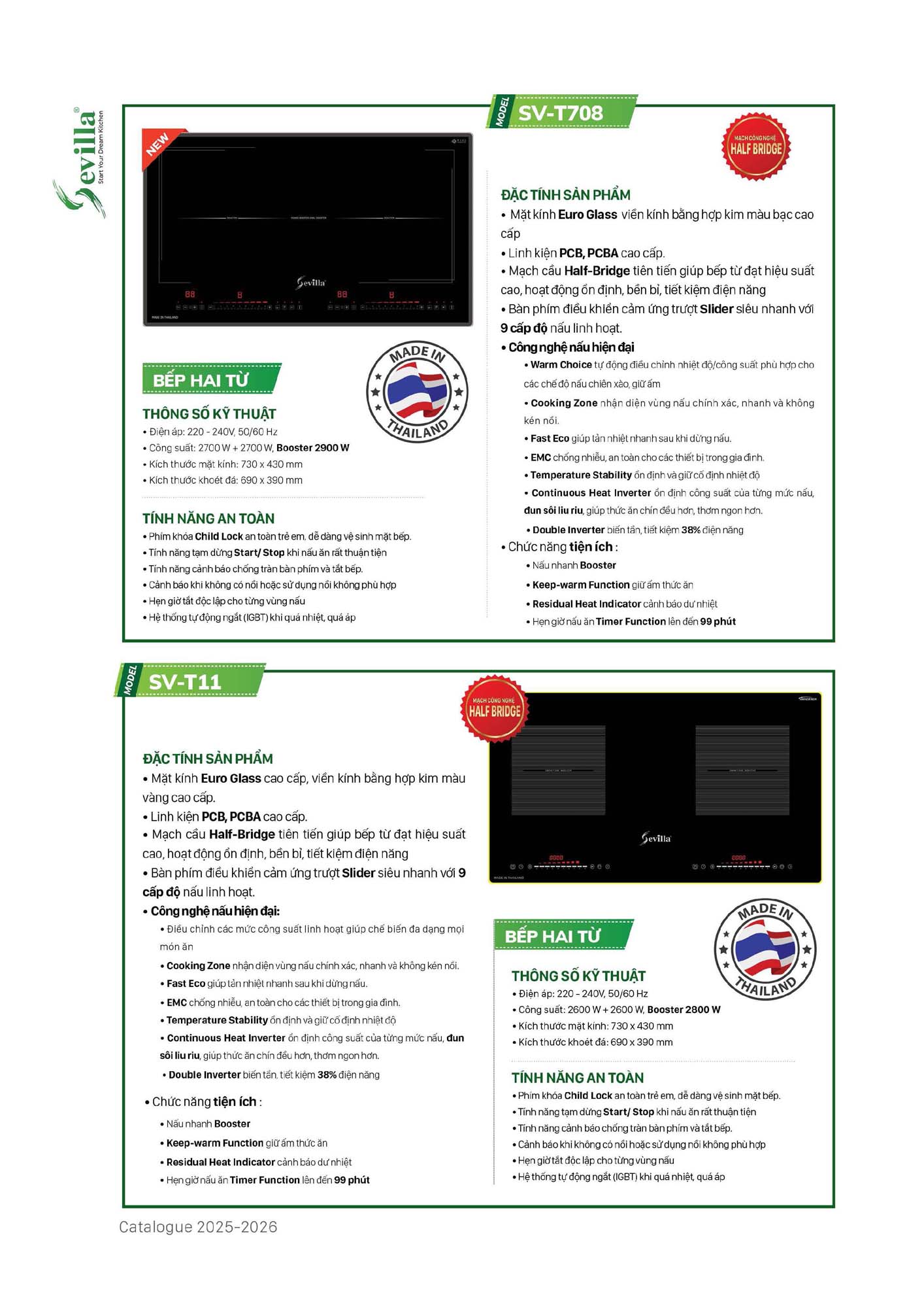 Catalogue SEVILLA 2026 - Bảng giá Thiết bị nhà bếp 11 Catalogue SEVILLA 2026 Bang gia Thiet bi nha bep Page 010