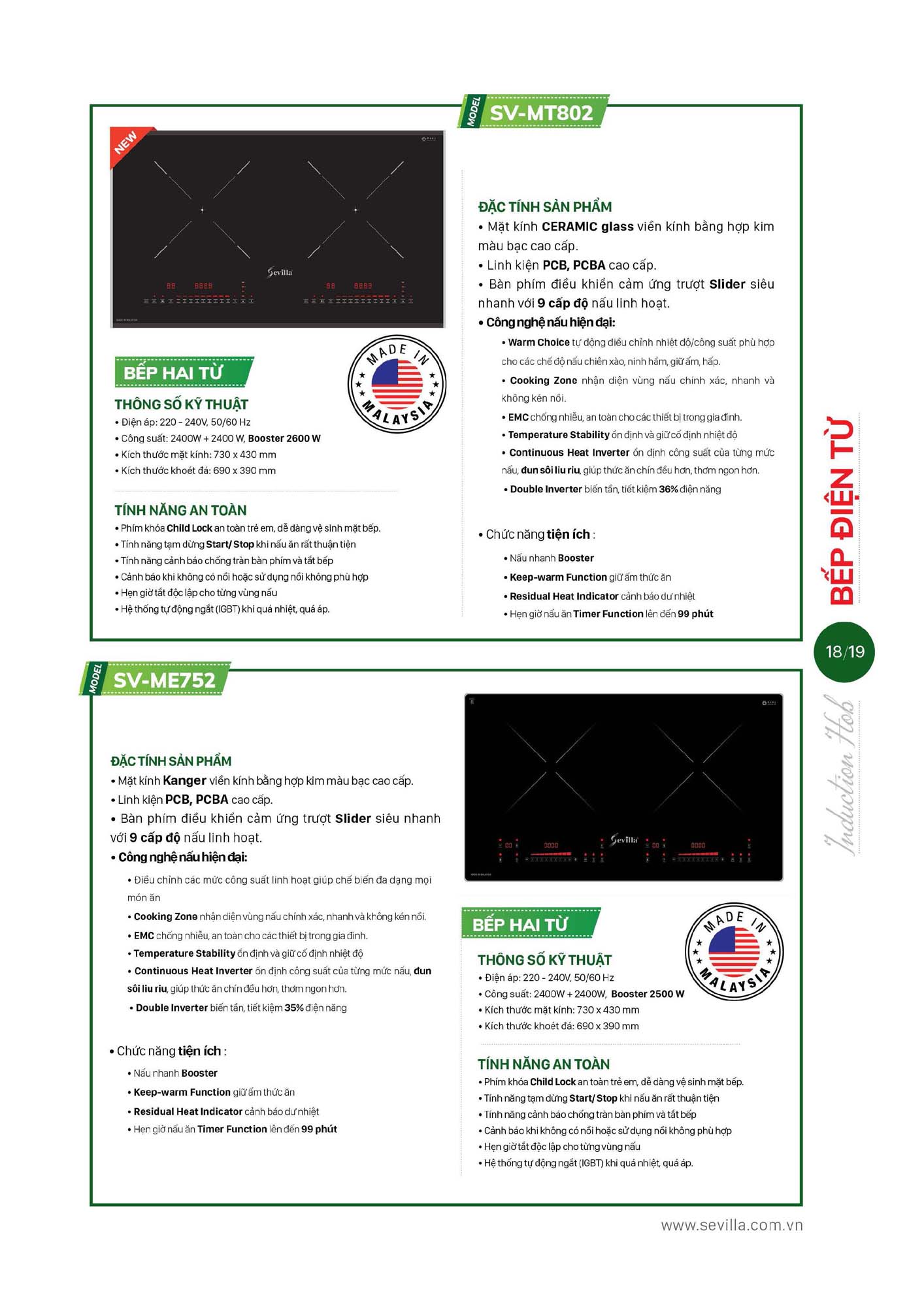 Catalogue SEVILLA 2026 - Bảng giá Thiết bị nhà bếp 20 Catalogue SEVILLA 2026 Bang gia Thiet bi nha bep Page 019