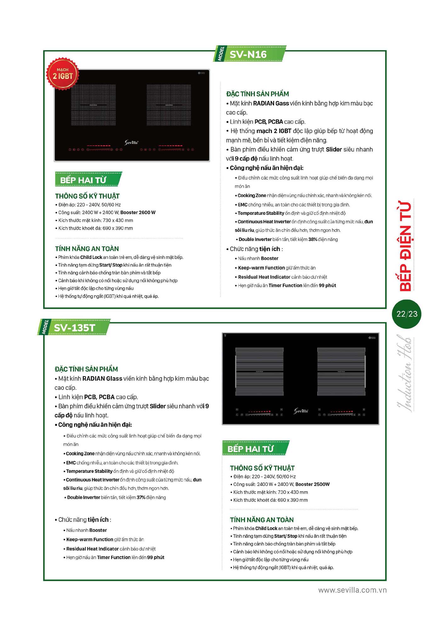 Catalogue SEVILLA 2026 - Bảng giá Thiết bị nhà bếp 24 Catalogue SEVILLA 2026 Bang gia Thiet bi nha bep Page 023