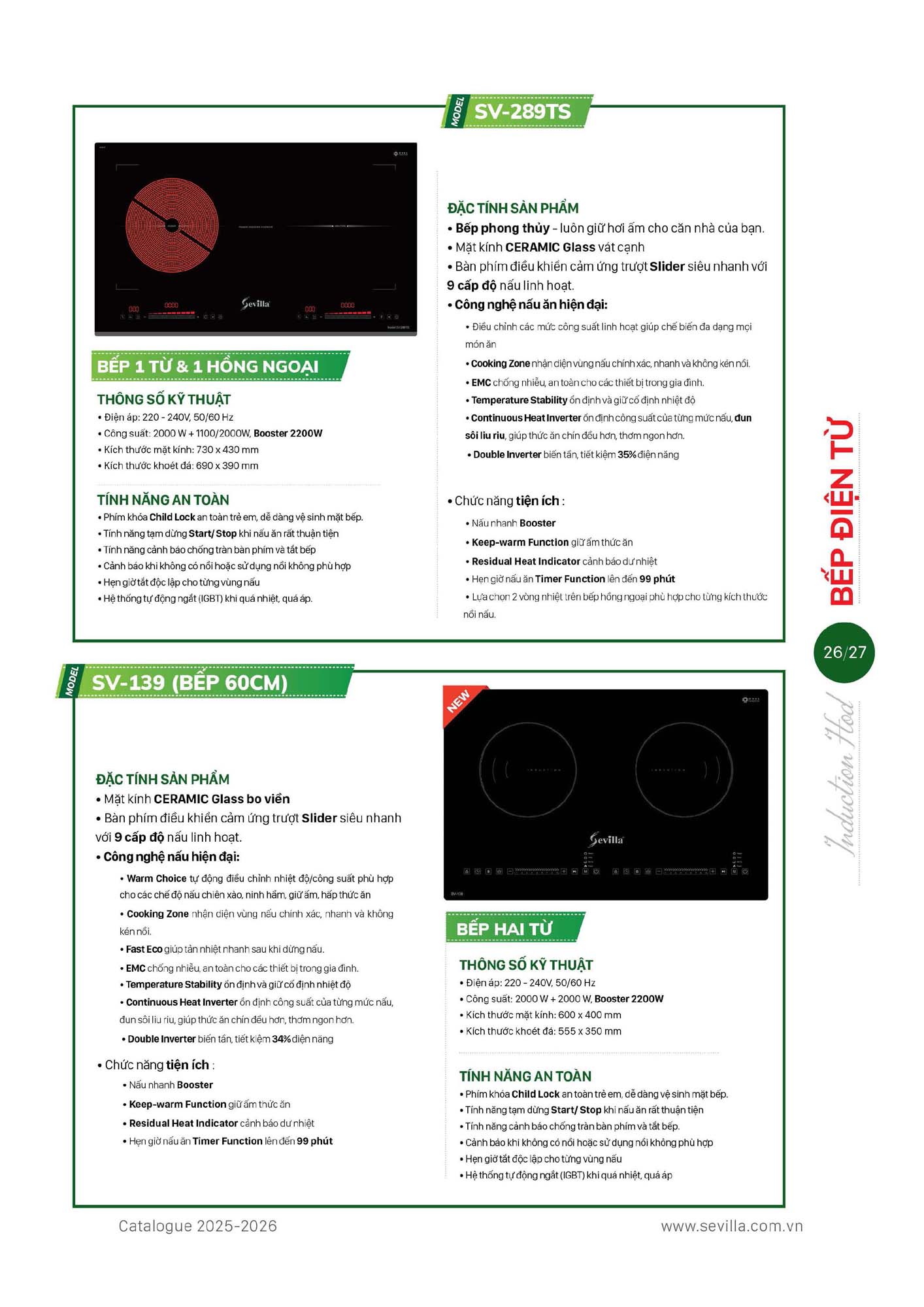 Catalogue SEVILLA 2026 - Bảng giá Thiết bị nhà bếp 28 Catalogue SEVILLA 2026 Bang gia Thiet bi nha bep Page 027
