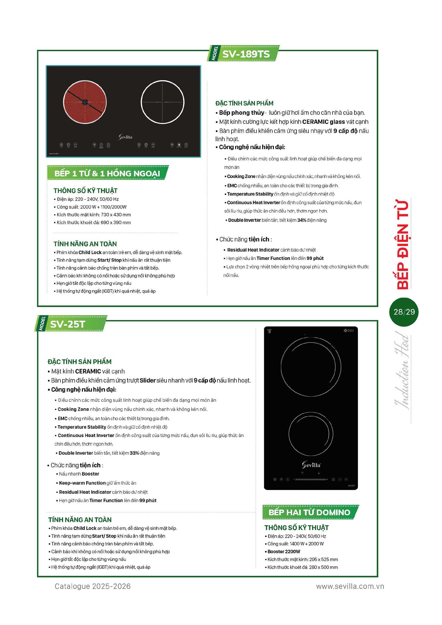 Catalogue SEVILLA 2026 - Bảng giá Thiết bị nhà bếp 30 Catalogue SEVILLA 2026 Bang gia Thiet bi nha bep Page 029