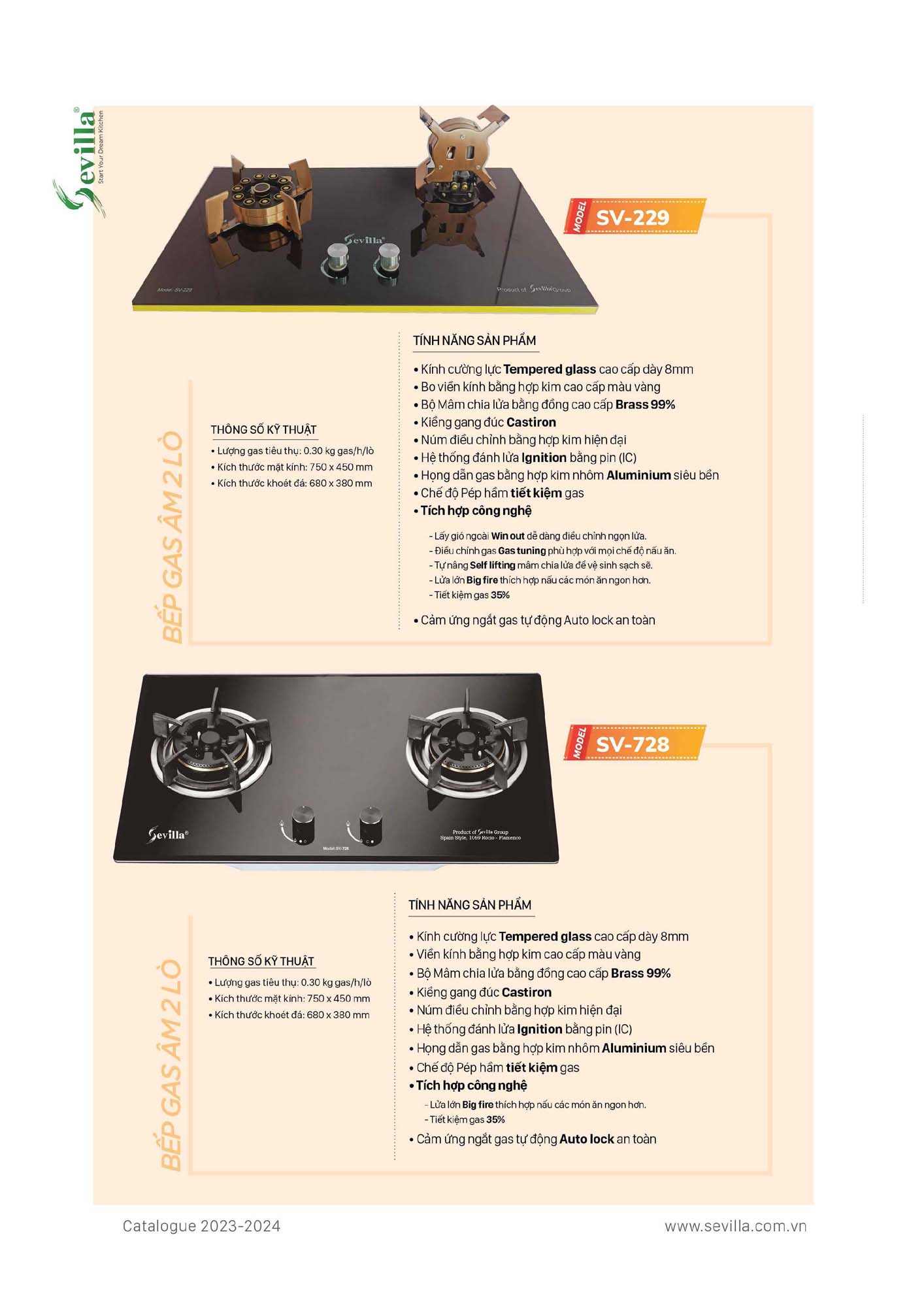 Catalogue SEVILLA 2026 - Bảng giá Thiết bị nhà bếp 35 Catalogue SEVILLA 2026 Bang gia Thiet bi nha bep Page 034