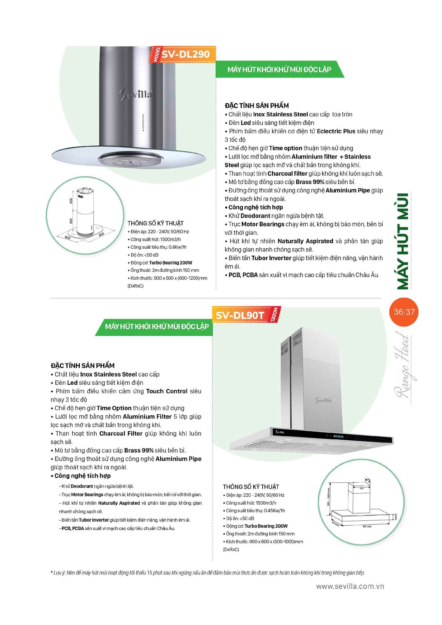Catalogue SEVILLA 2026 - Bảng giá Thiết bị nhà bếp 38 Catalogue SEVILLA 2026 Bang gia Thiet bi nha bep Page 037