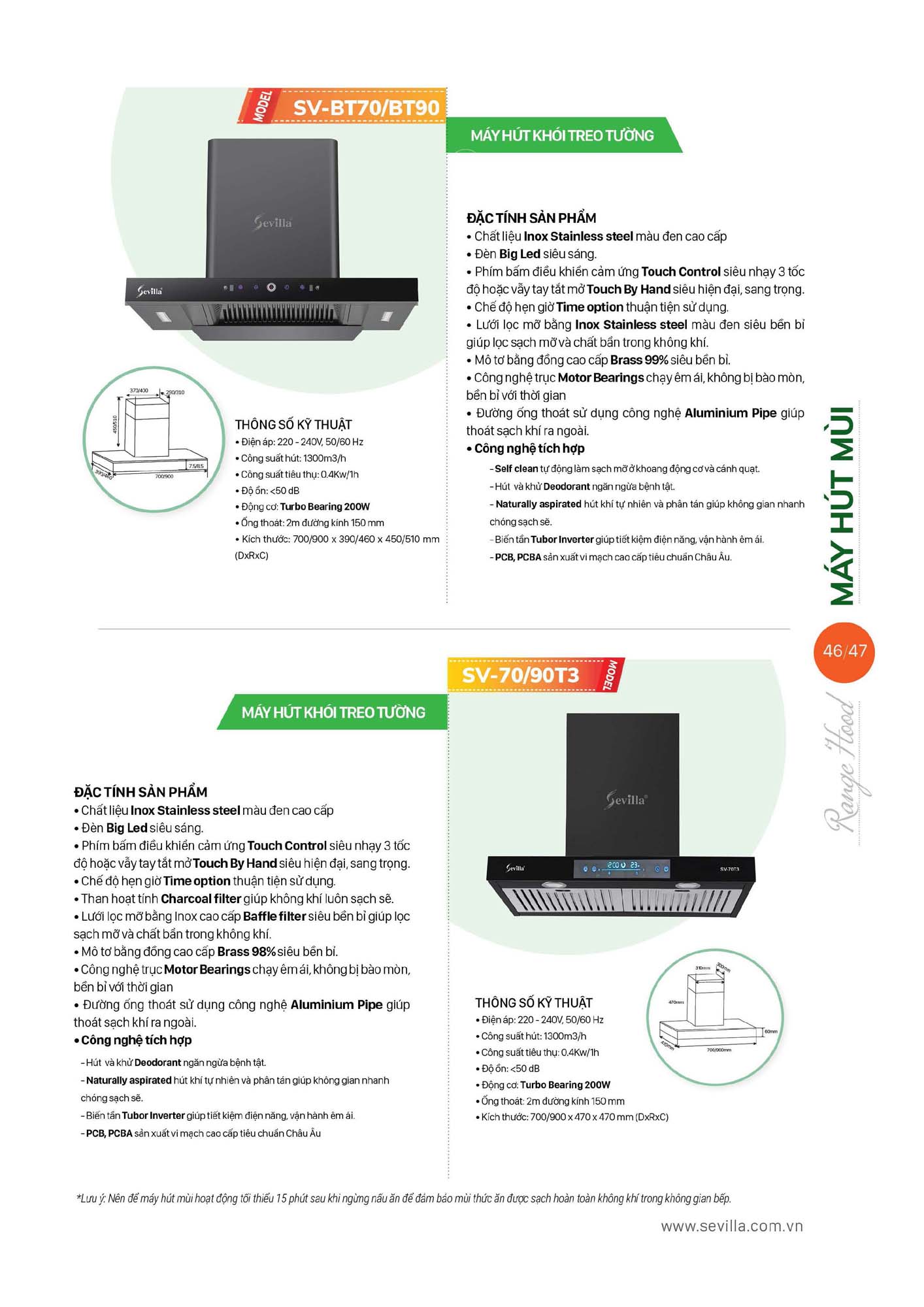 Catalogue SEVILLA 2026 - Bảng giá Thiết bị nhà bếp 48 Catalogue SEVILLA 2026 Bang gia Thiet bi nha bep Page 047