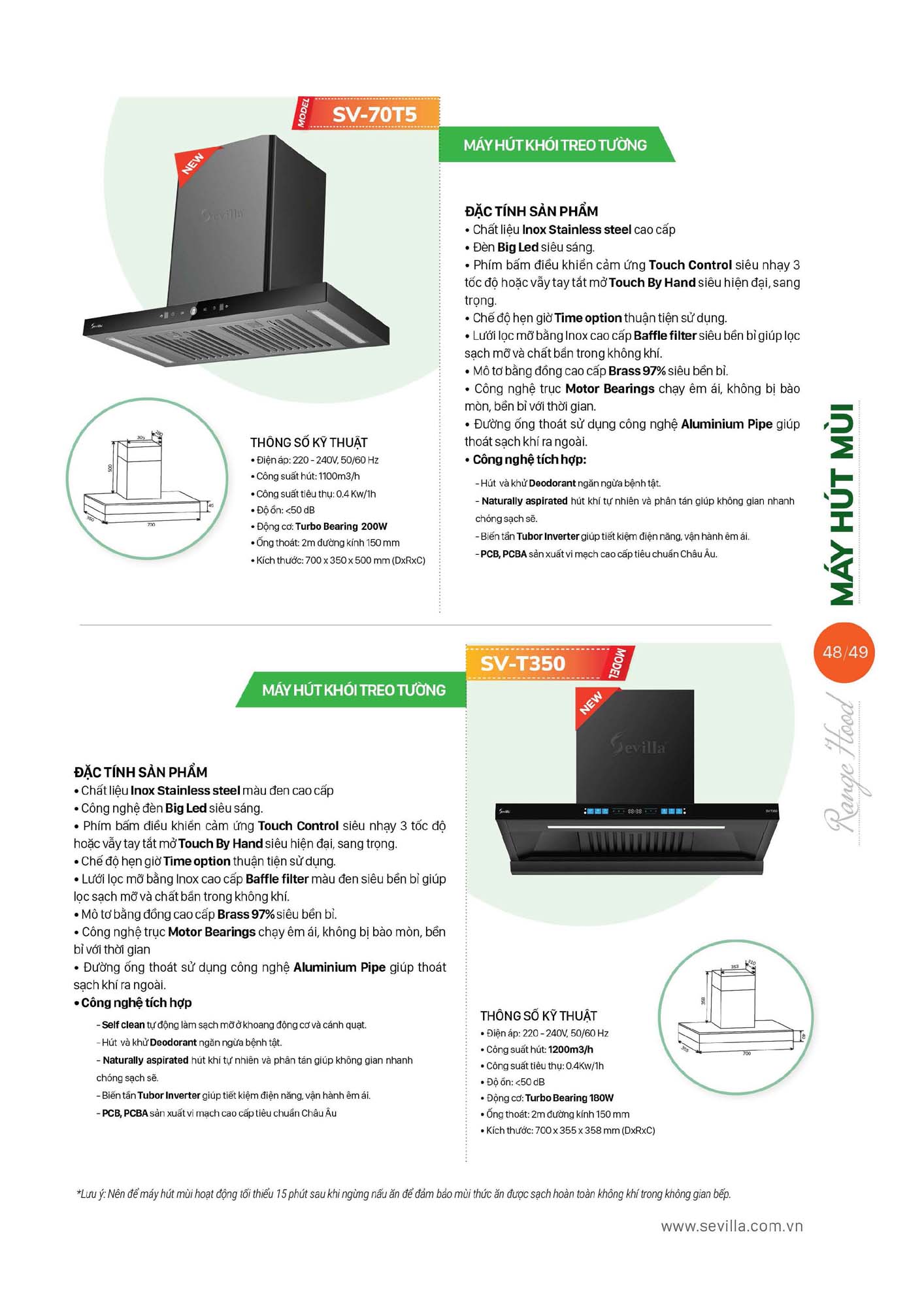 Catalogue SEVILLA 2026 - Bảng giá Thiết bị nhà bếp 50 Catalogue SEVILLA 2026 Bang gia Thiet bi nha bep Page 049