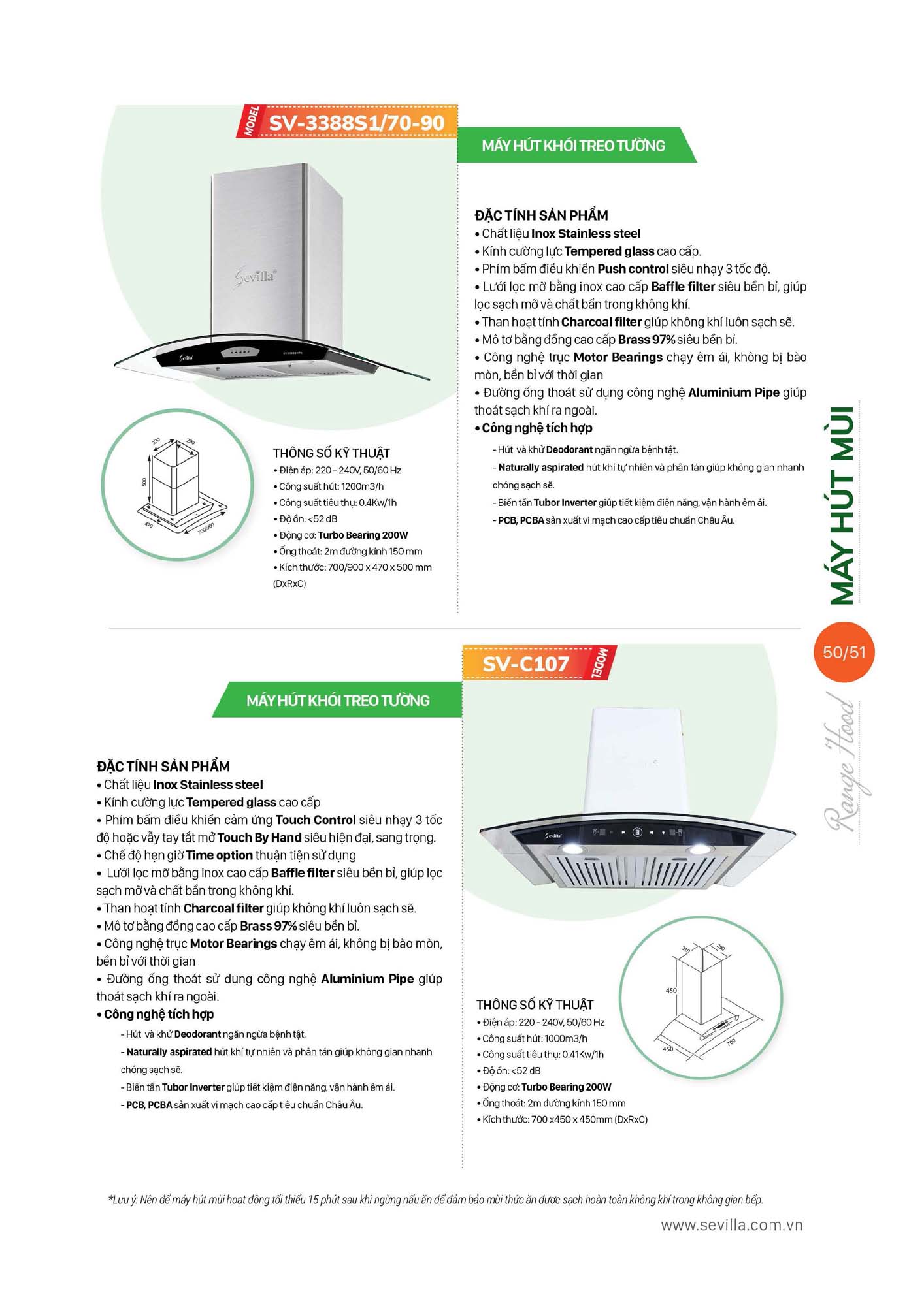 Catalogue SEVILLA 2026 - Bảng giá Thiết bị nhà bếp 52 Catalogue SEVILLA 2026 Bang gia Thiet bi nha bep Page 051