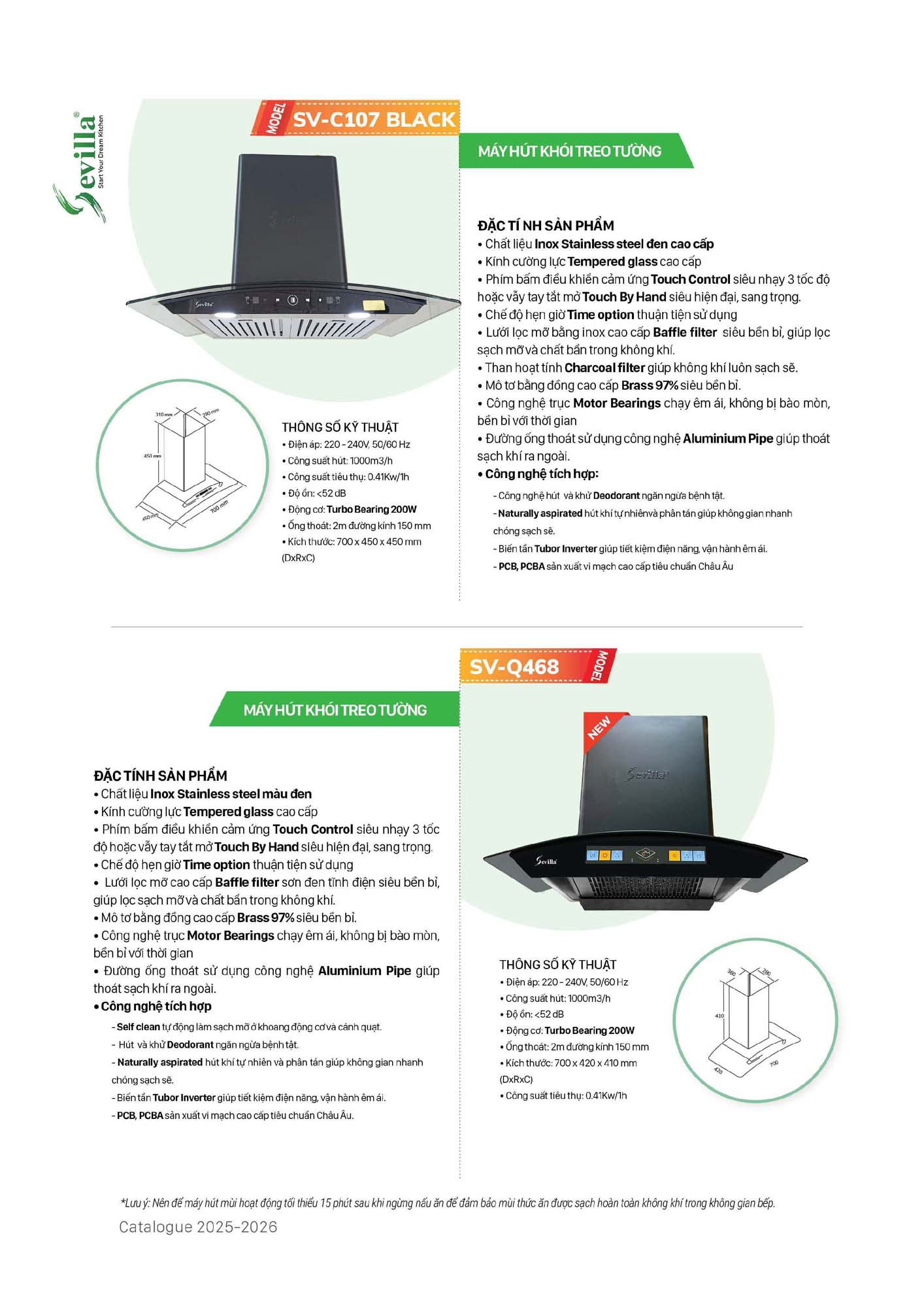 Catalogue SEVILLA 2026 - Bảng giá Thiết bị nhà bếp 53 Catalogue SEVILLA 2026 Bang gia Thiet bi nha bep Page 052