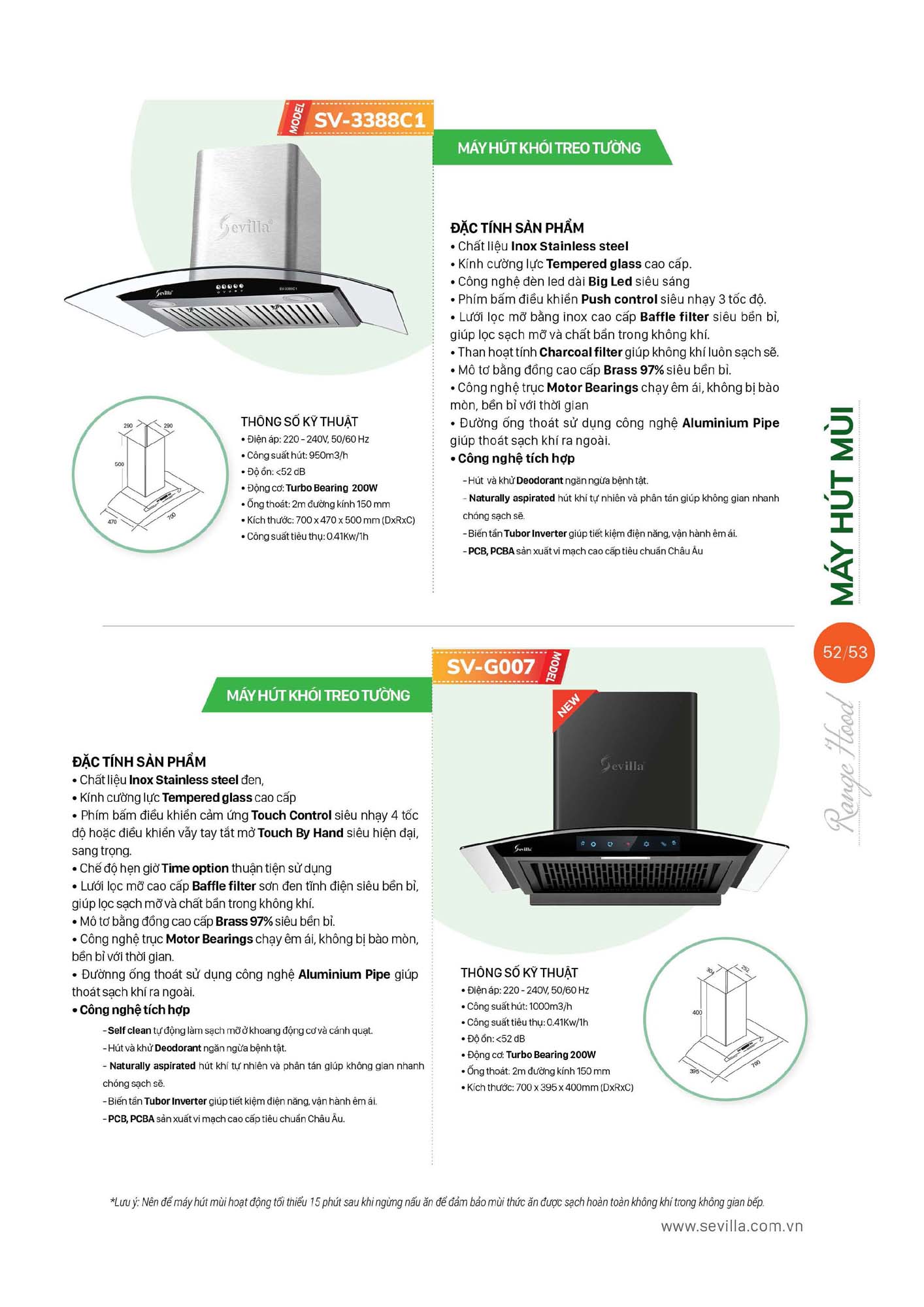Catalogue SEVILLA 2026 - Bảng giá Thiết bị nhà bếp 54 Catalogue SEVILLA 2026 Bang gia Thiet bi nha bep Page 053