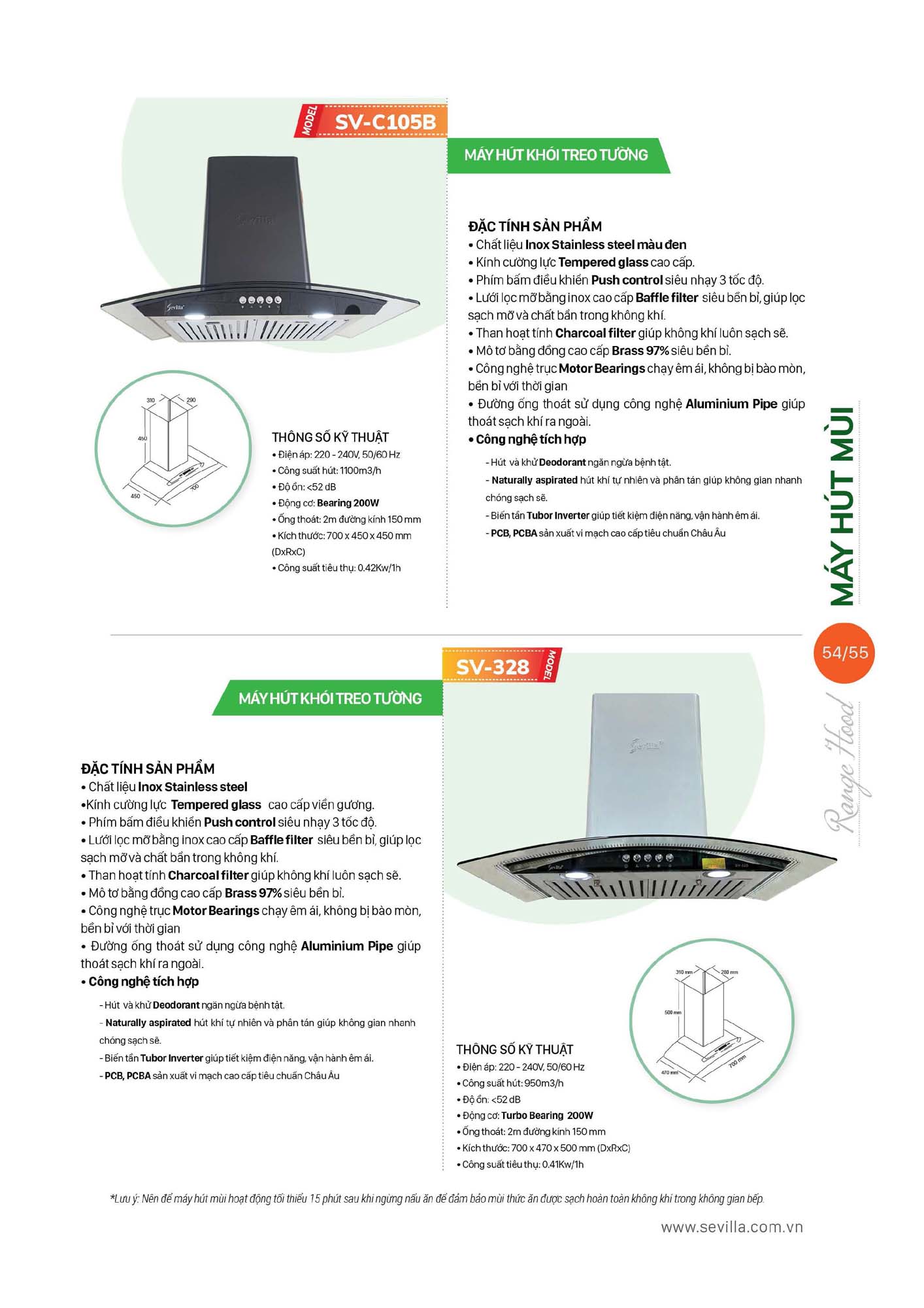 Catalogue SEVILLA 2026 - Bảng giá Thiết bị nhà bếp 56 Catalogue SEVILLA 2026 Bang gia Thiet bi nha bep Page 055