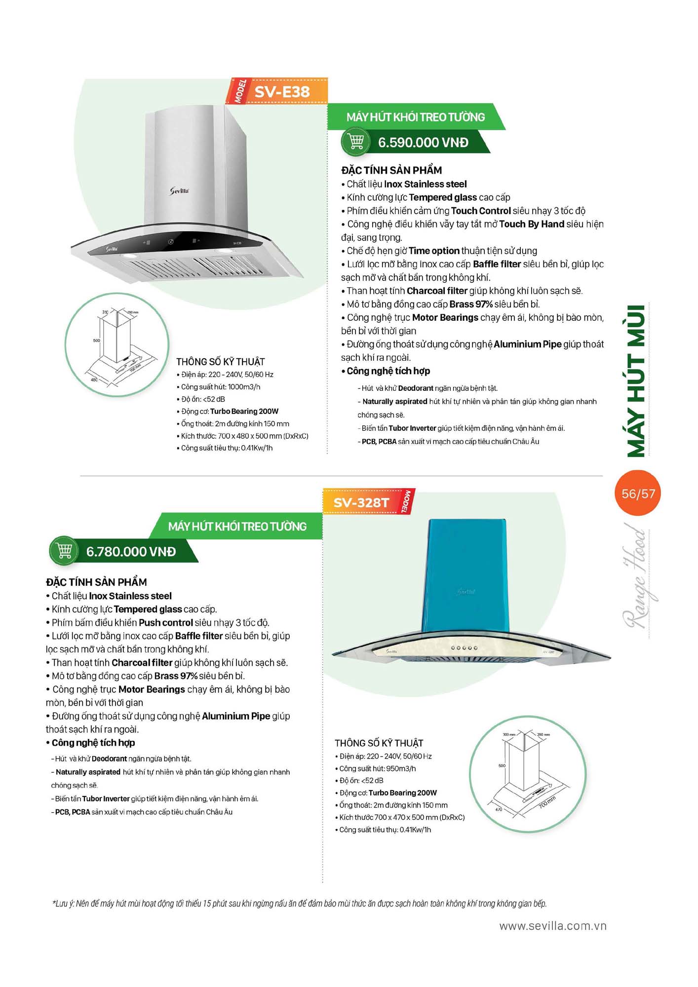 Catalogue SEVILLA 2026 - Bảng giá Thiết bị nhà bếp 58 Catalogue SEVILLA 2026 Bang gia Thiet bi nha bep Page 057