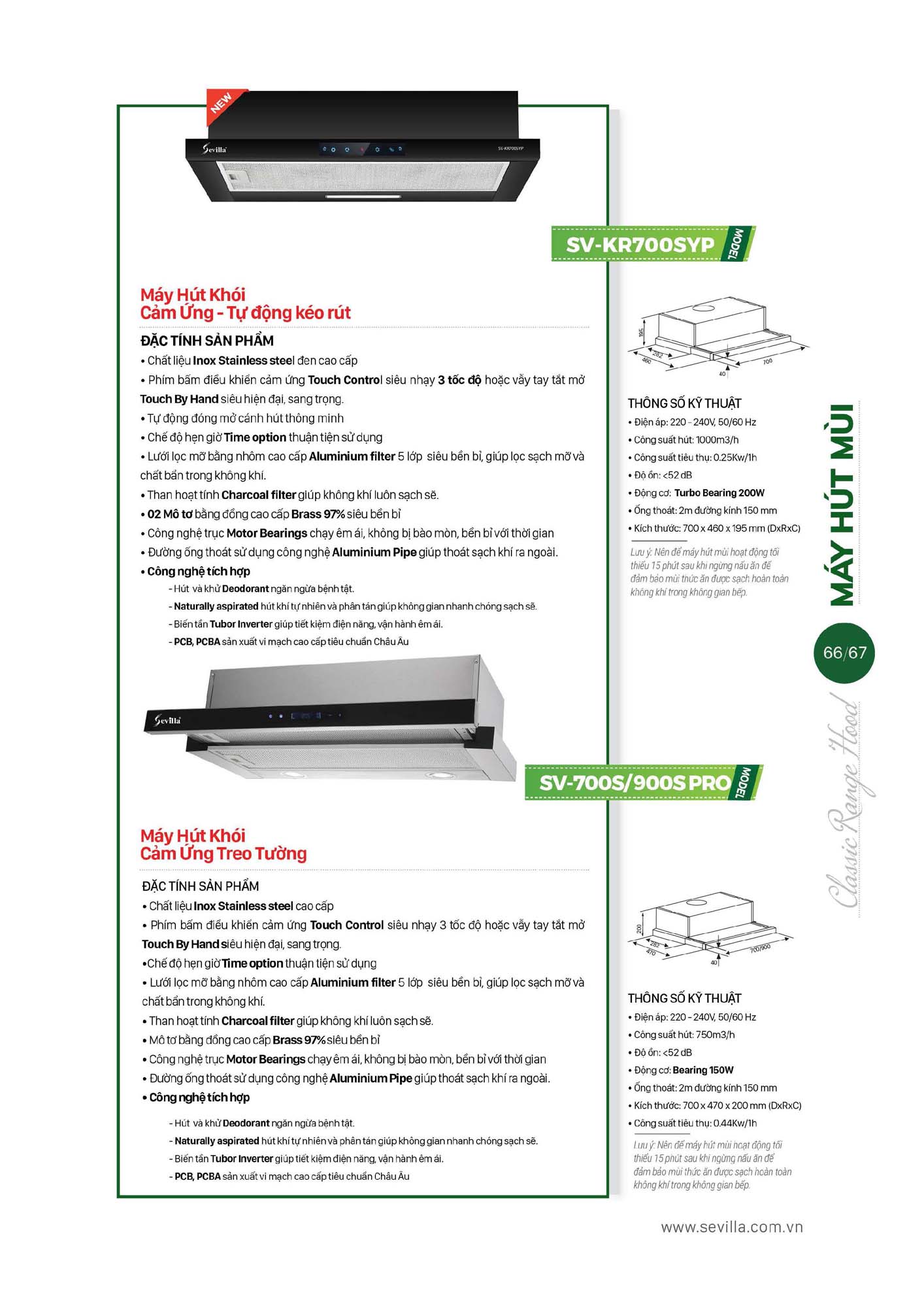 Catalogue SEVILLA 2026 - Bảng giá Thiết bị nhà bếp 68 Catalogue SEVILLA 2026 Bang gia Thiet bi nha bep Page 067