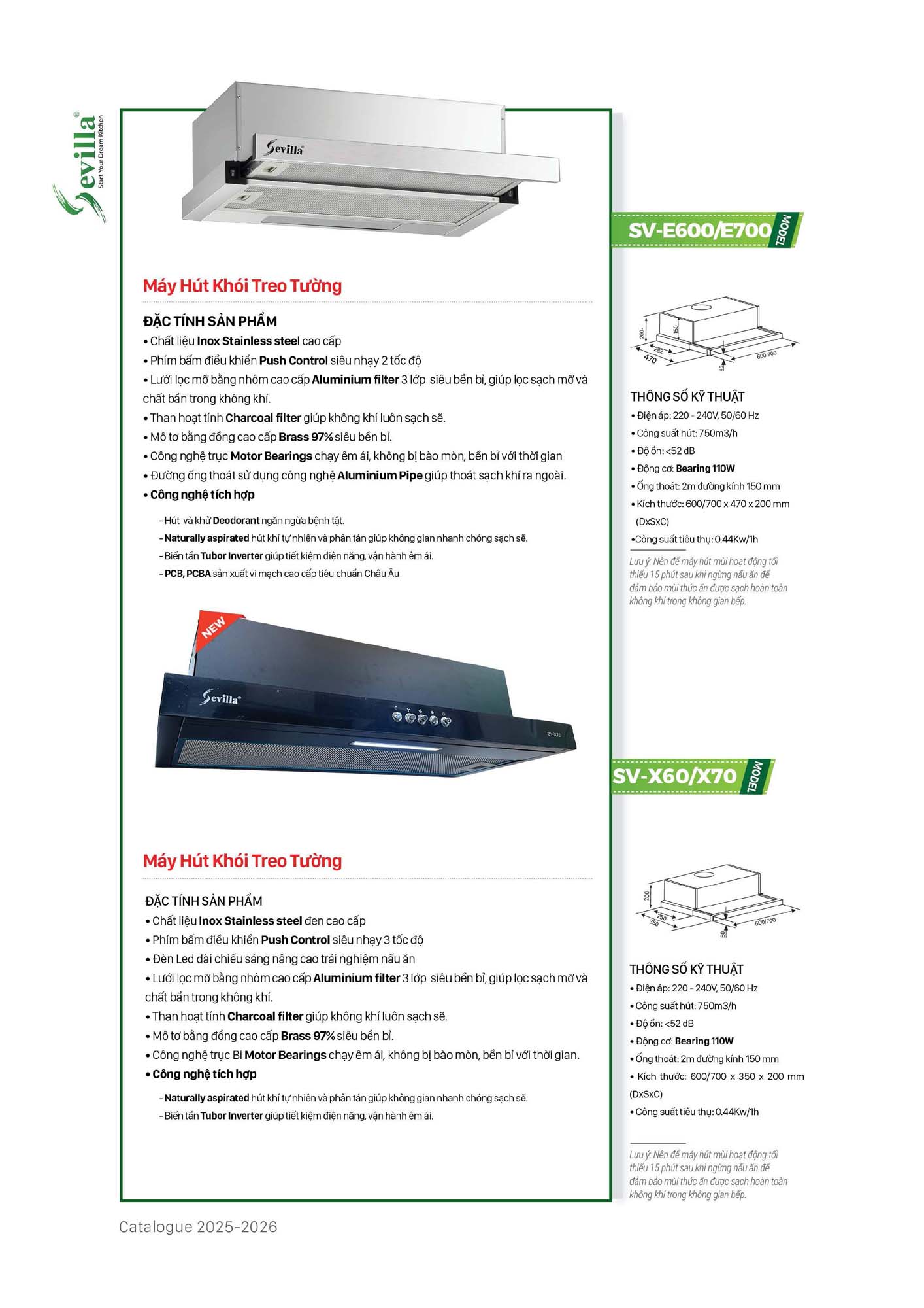 Catalogue SEVILLA 2026 - Bảng giá Thiết bị nhà bếp 73 Catalogue SEVILLA 2026 Bang gia Thiet bi nha bep Page 072