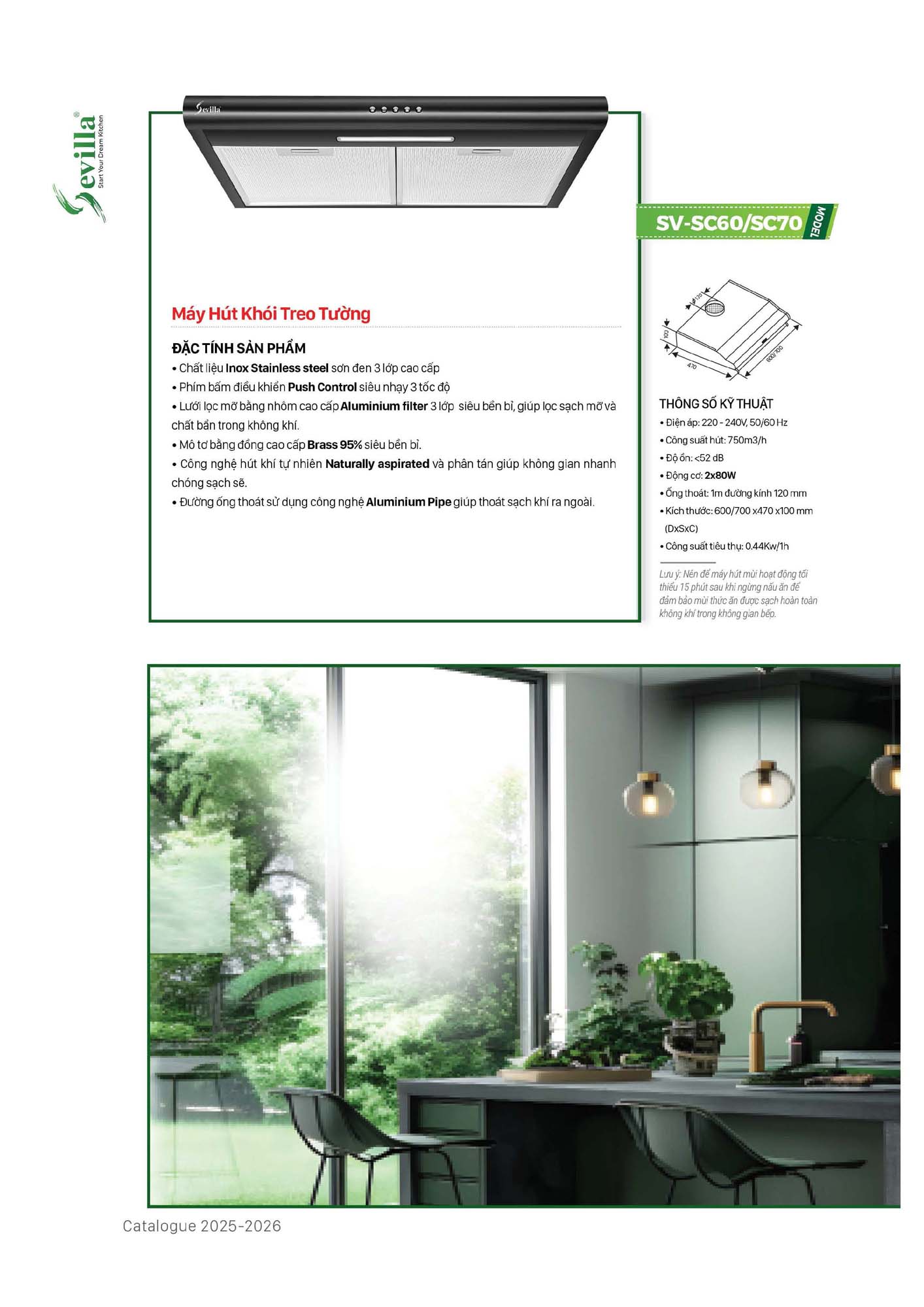 Catalogue SEVILLA 2026 - Bảng giá Thiết bị nhà bếp 75 Catalogue SEVILLA 2026 Bang gia Thiet bi nha bep Page 074