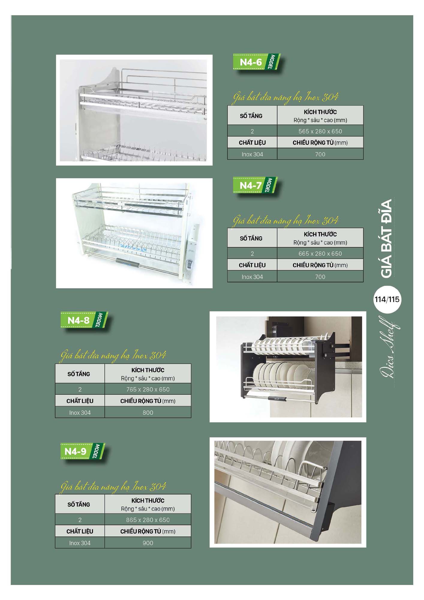 Catalogue SEVILLA 2026 - Bảng giá Thiết bị nhà bếp 116 Catalogue SEVILLA 2026 Bang gia Thiet bi nha bep Page 115