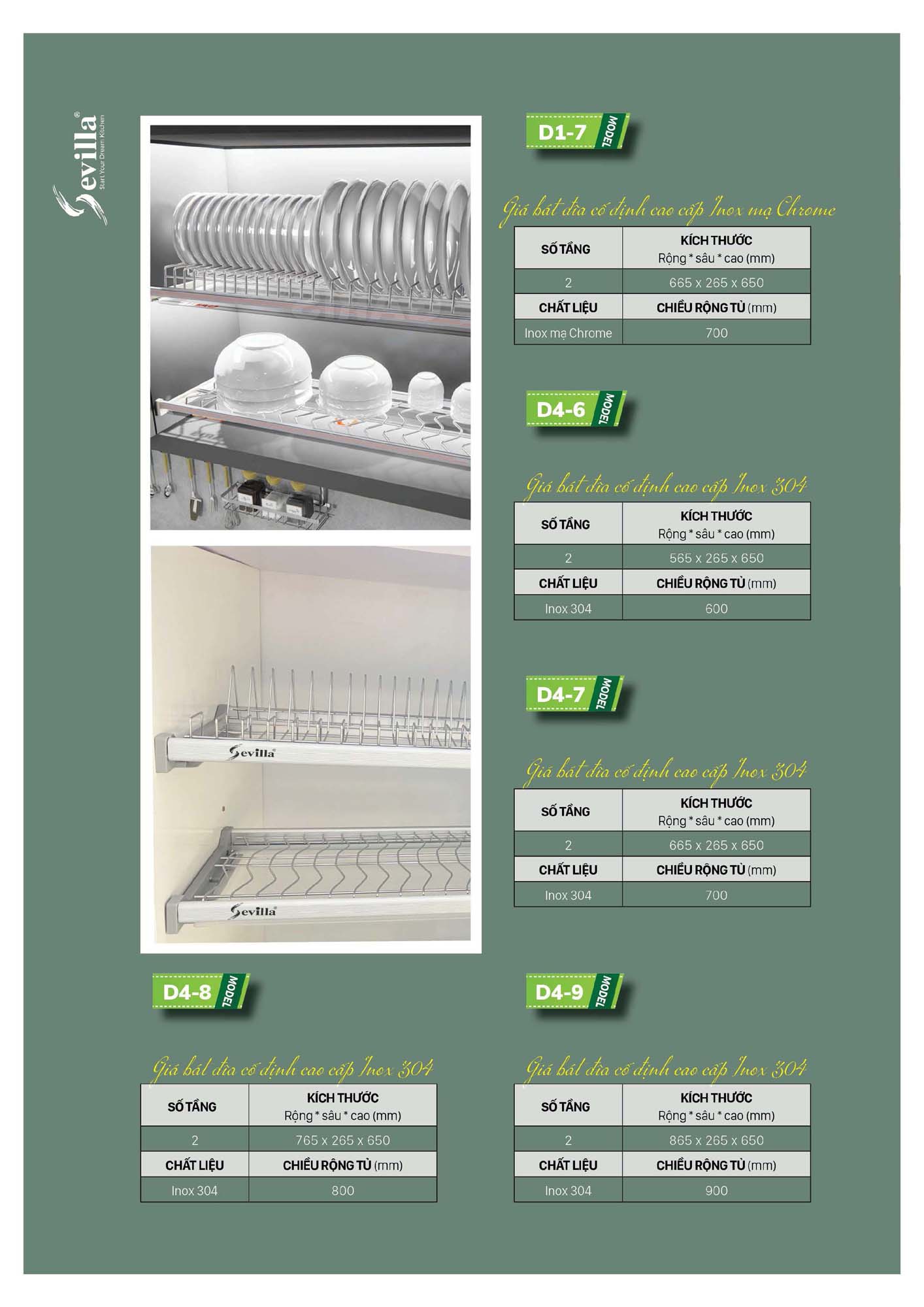 Catalogue SEVILLA 2026 - Bảng giá Thiết bị nhà bếp 119 Catalogue SEVILLA 2026 Bang gia Thiet bi nha bep Page 118